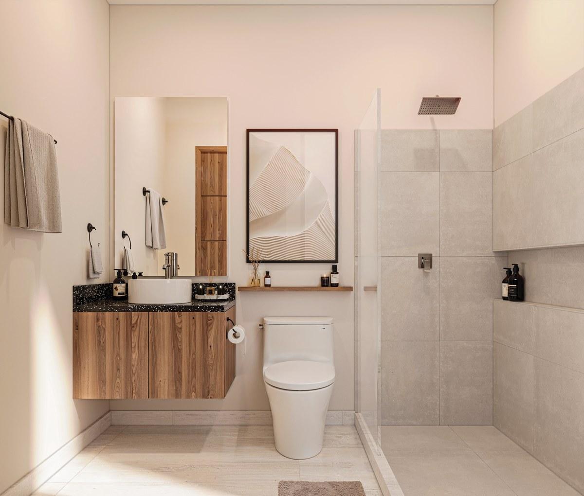 Baño — One Bedroom